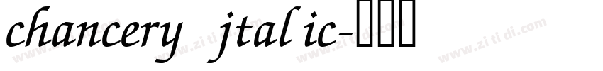chancery jtalic字体转换